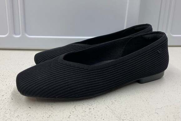 Vivaia Shoes - Women VIVAIA Margot 2.0 Square Toe V-Cut knit slip-on flats shoes 39.5 (US 8.5)